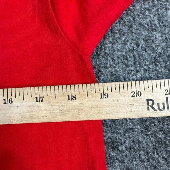 Big Dogs T-shirt S Red Vintage Made in USA 1996 Santa Paws Christmas - Picture 7 of 8